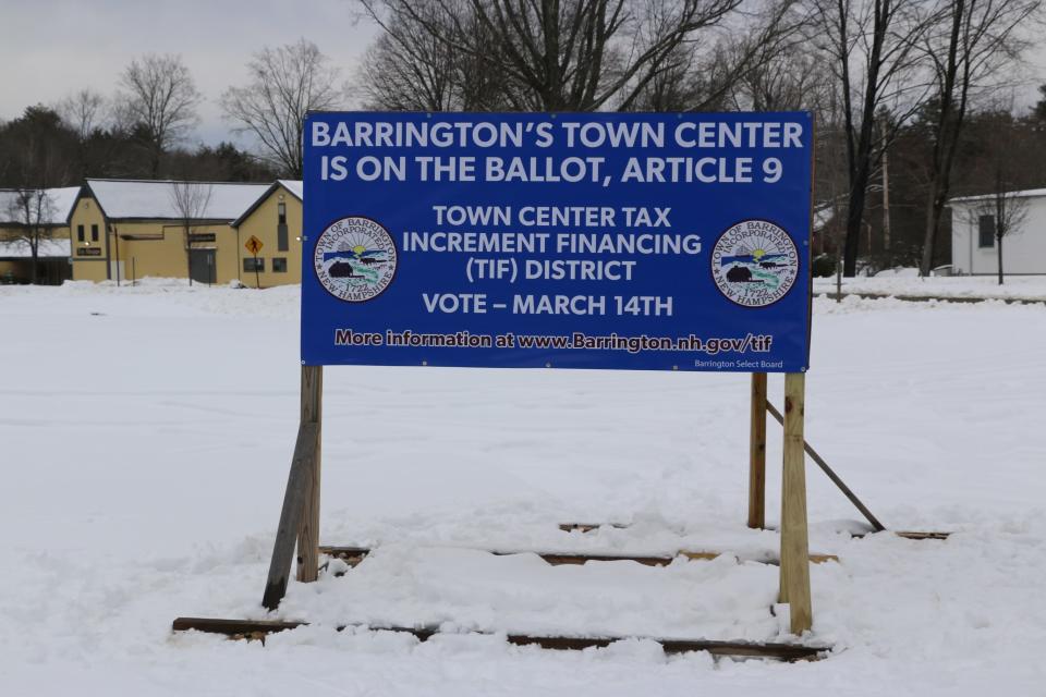 Voters in Barrington will consider the creation of a tax increment financing district in the town center when they vote on Tuesday, March 14, 2023.