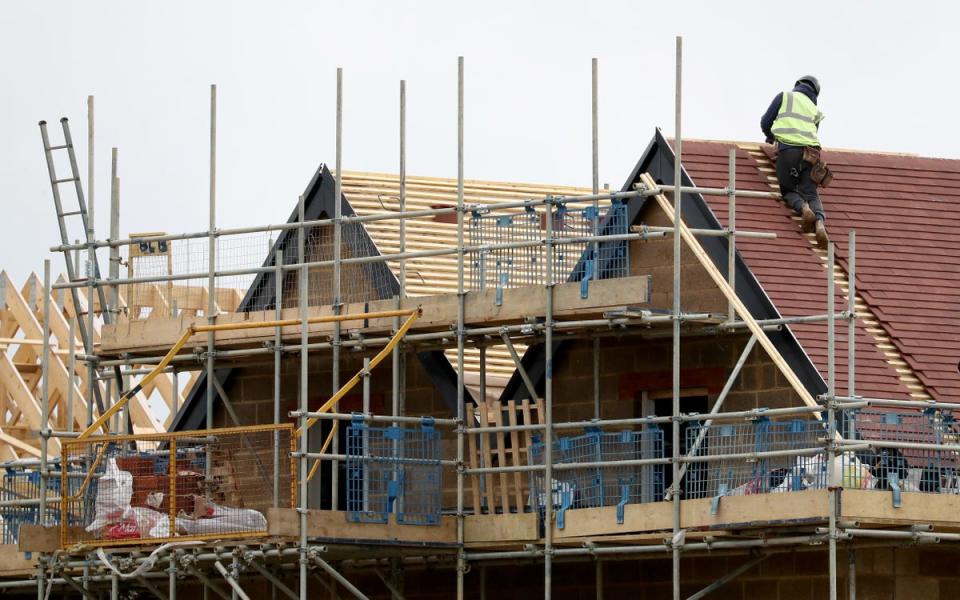 A two-year low in housebuilding activity weighed on the construction sector (Gareth Fuller/PA) (PA Archive)