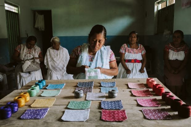 Artisans with whom Someone Somewhere partners, photographed in Cuetzalan, a mountain town in Mexico's south-central state of Puebla.