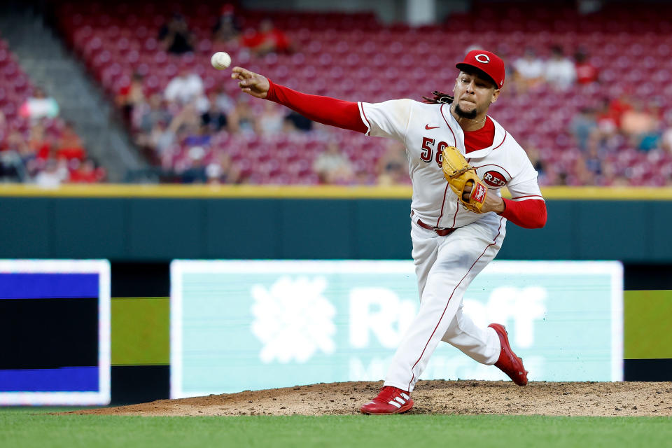 Luis Castillo透過交易轉戰西雅圖水手。（Photo by Kirk Irwin/Getty Images）