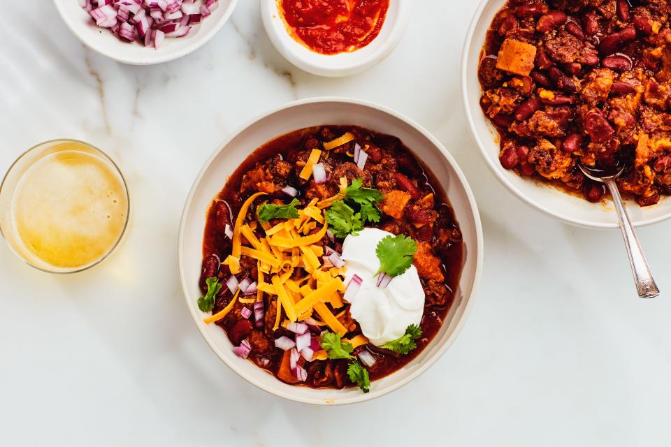 Instant Pot Beef and Sweet Potato Chili