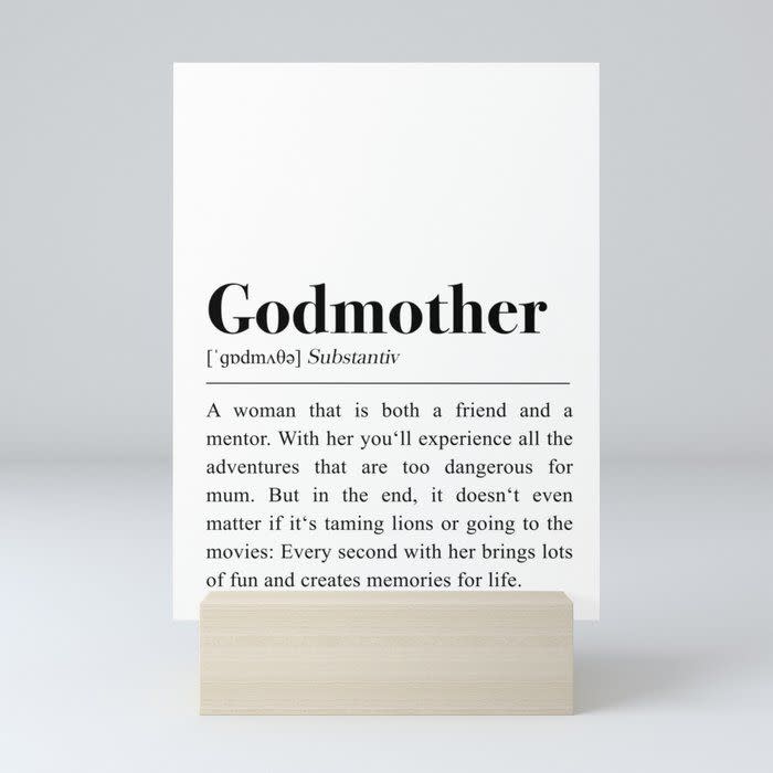 Godmother Definition Mini Art Print