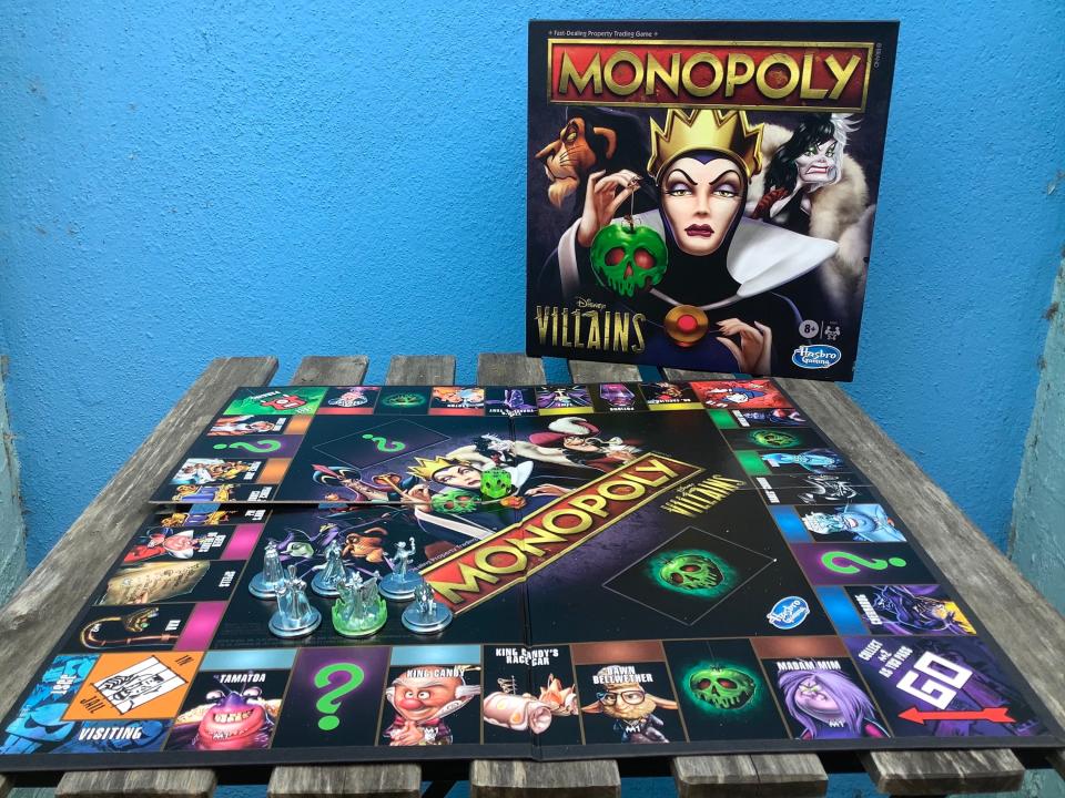 disney villains monopoly board setup.JPG