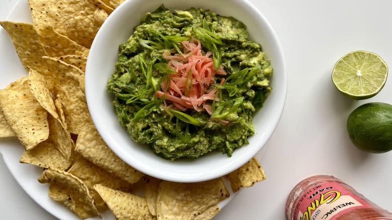 guacamole with pickled ginger