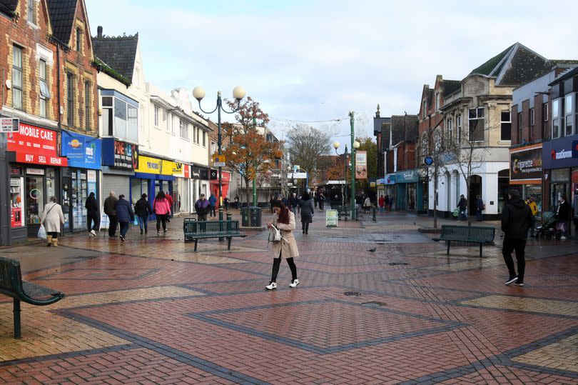 Scunthorpe High Street, part of Town Ward, which has a high number of fast food outlets