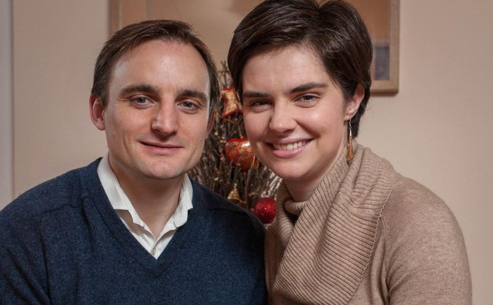 Smith with her husband Sandy, is ‘extremely supportive’ of her trying work schedule - Archant