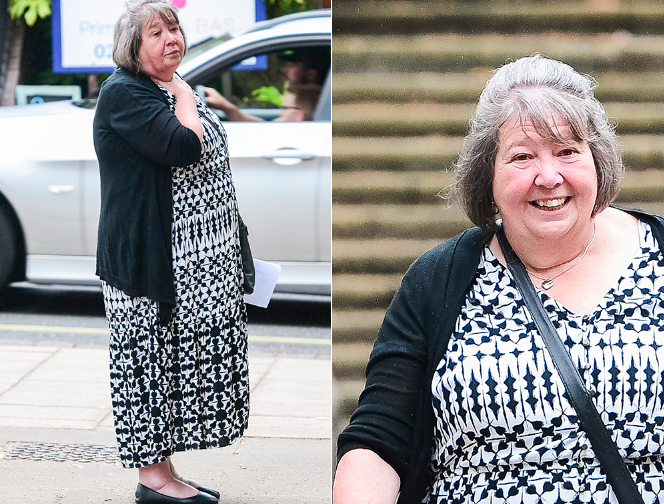 Karen Sawyer, who has been married to her husband for 43 years, refused to press charges over the incident. (Solent)