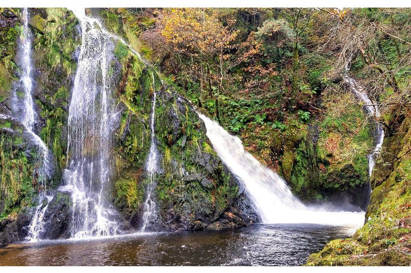 Ceunant Mawr waterfall near Llanberis, Gwynedd