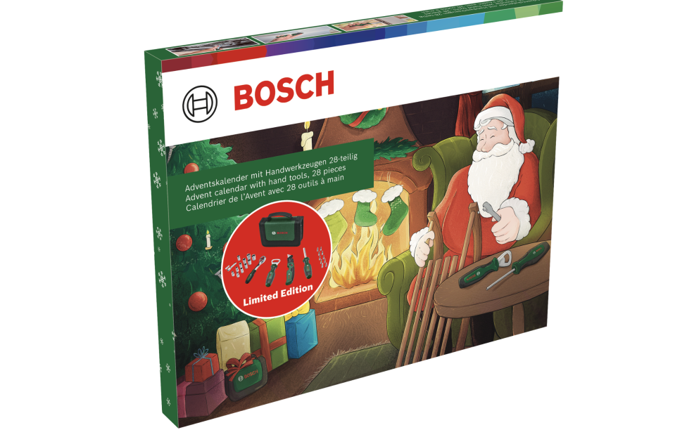 Der Adventskalender von Bosch beinhaltet Mit ¼