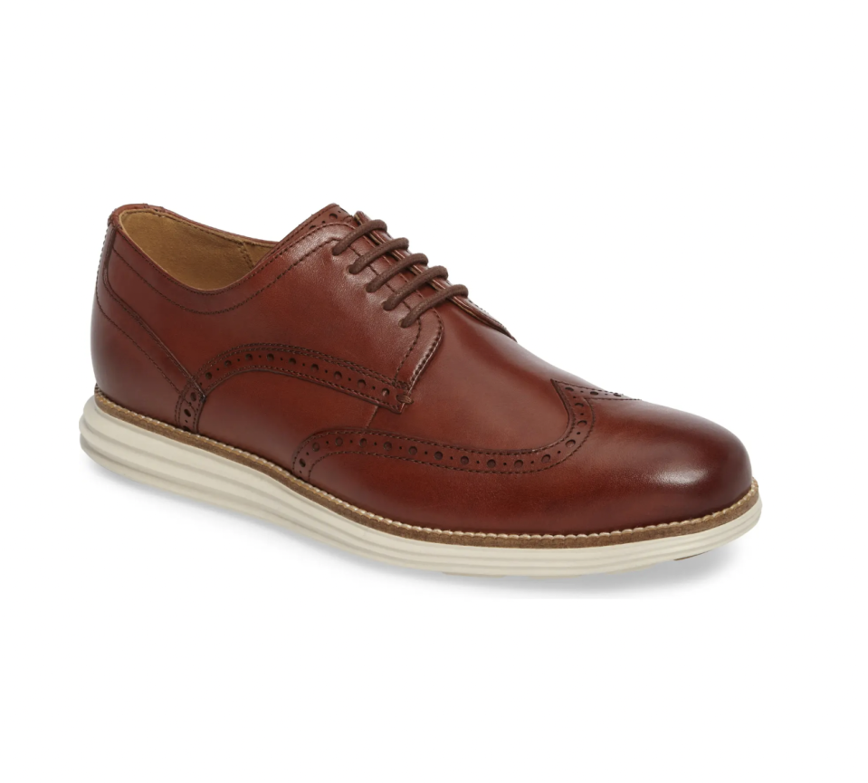 <p><a href="https://go.redirectingat.com?id=74968X1596630&url=https%3A%2F%2Fshop.nordstrom.com%2Fs%2Fcole-haan-original-grand-wingtip-derby-men%2F4630799&sref=https%3A%2F%2Fwww.esquire.com%2Fstyle%2Fmens-fashion%2Fg28186249%2Fbusiness-casual-shoes%2F" rel="nofollow noopener" target="_blank" data-ylk="slk:Shop Now;elm:context_link;itc:0;sec:content-canvas" class="link ">Shop Now</a></p><p>Original Grand Wingtip Derbies</p><p>nordstrom.com</p><p>$170.00</p>