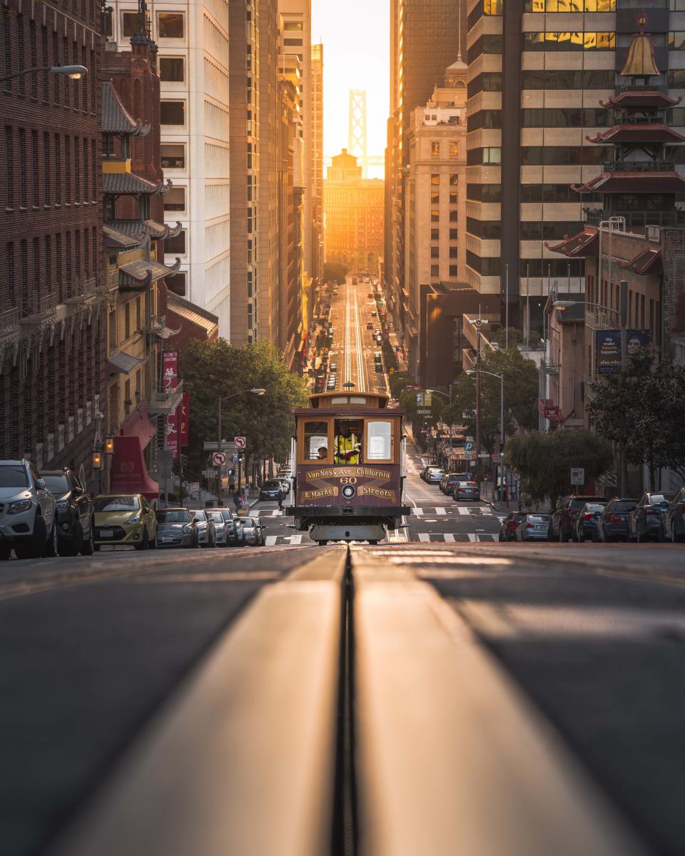 <h1 class="title">California Street Cable Car Symmetry</h1><cite class="credit">Photo: Andrew Wille / Getty Images</cite>