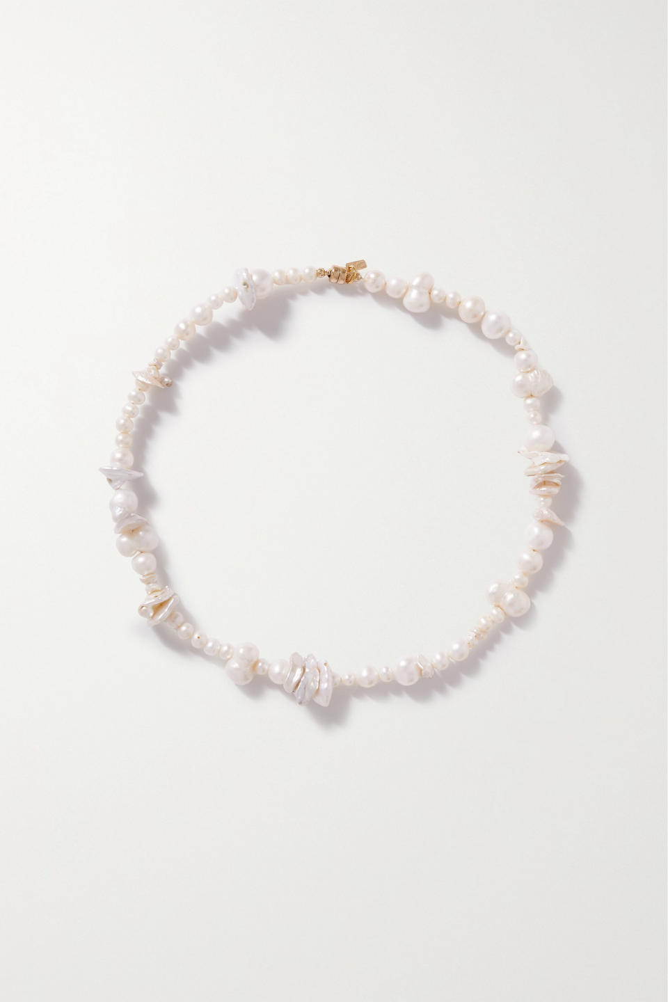 Naxos Gold-Plated Pearl Necklace