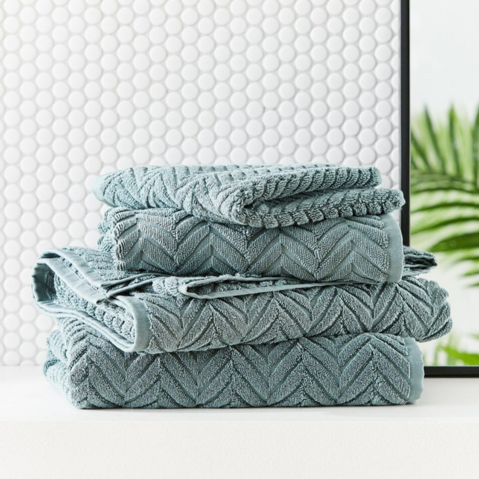 Mimosa Textured Seagrass Towel Range from Adairs