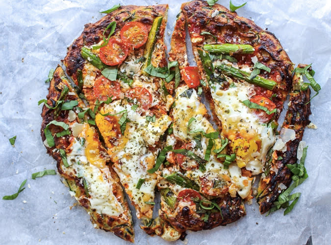 Zucchini Crust Breakfast Pizza