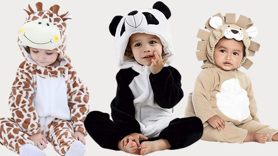 Sibling Halloween costumes: Zoo animals