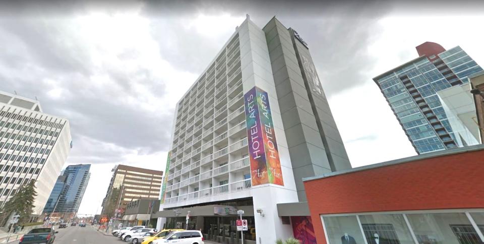 Police were called to Hotel Arts in Calgary's Beltline early on Tuesday morning for a stabbing. 