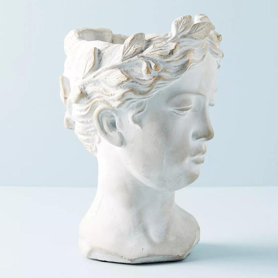 35) Grecian Bust Pot