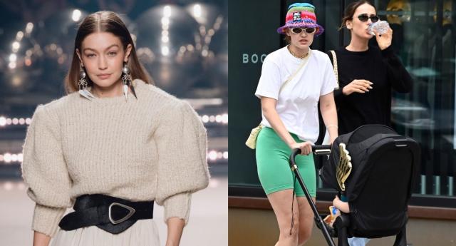 Gigi Hadid rocks 70 teal bike shorts from celebrity approved