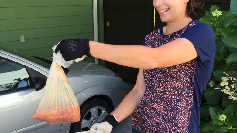 Mysterious brown 'goo' strewn across North Vancouver