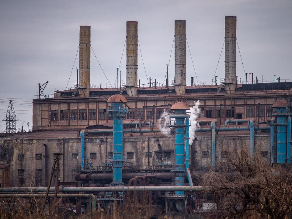 Azovstal steel plant in Mariupol on March 24, 2020.