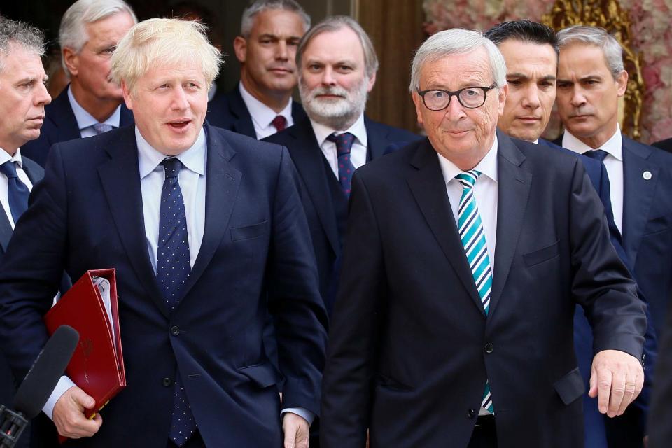 Boris Johnson and Jean-Claude Juncker have both said they believe a deal could be reached by October 31 (EPA)