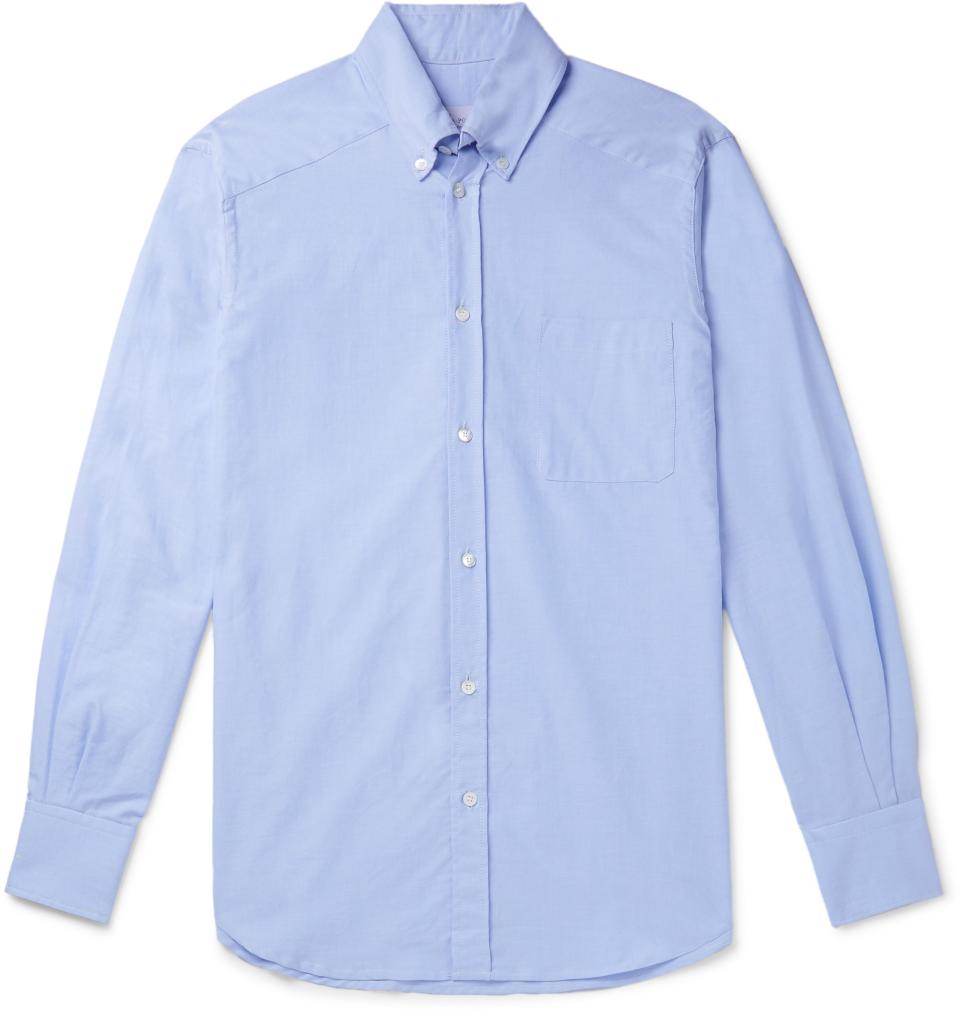 Blue, Button-down collar cotton shirt, £635.