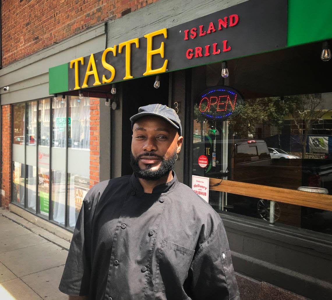 Chef Cherven Desauguste opened Taste Island Grill in 2021.