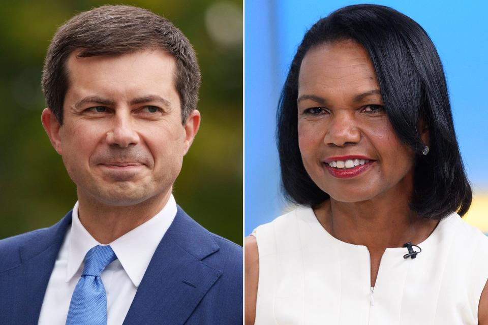 Pete Buttigieg, Condoleeza Rice