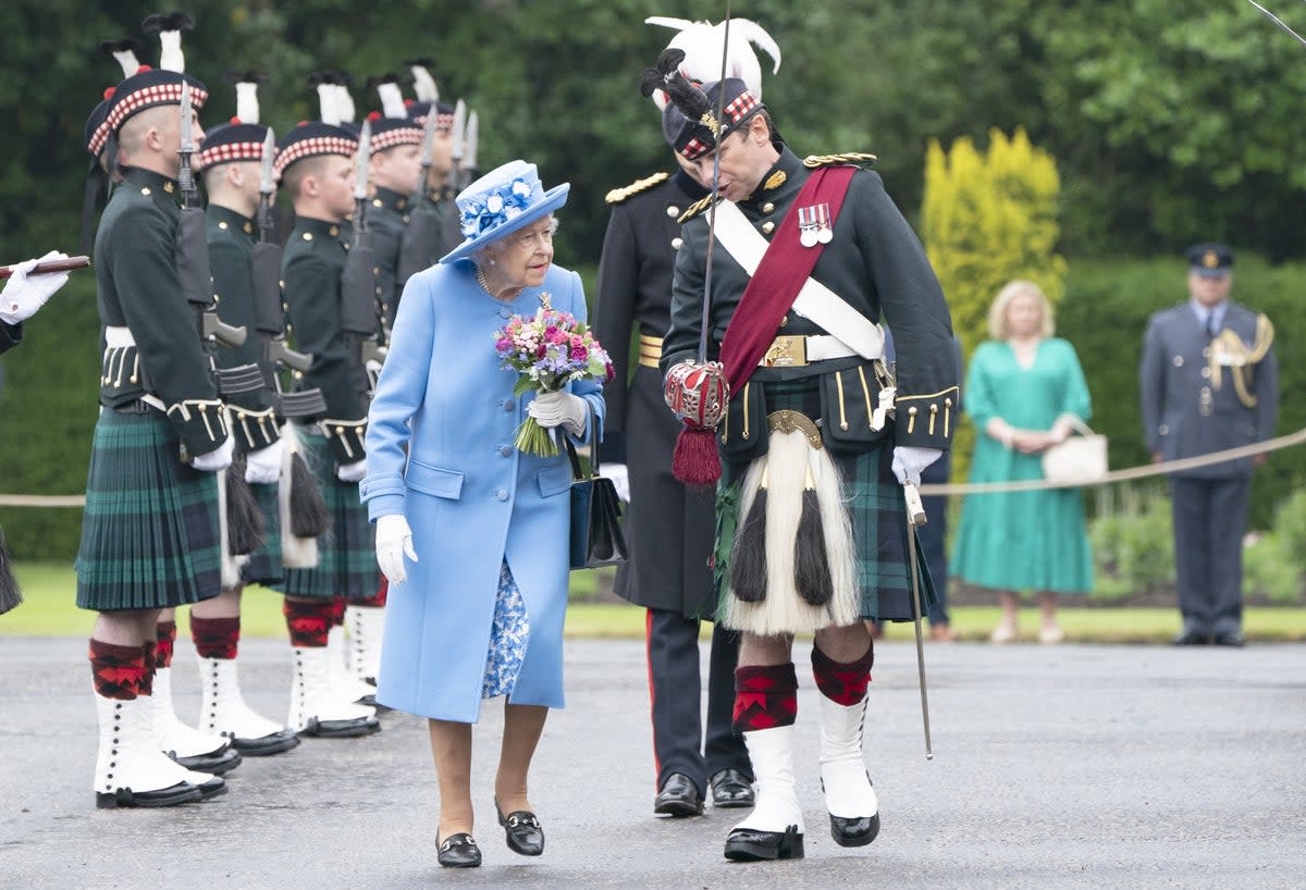 The Queen is in Edinburgh for the Ceremony of the Keys, which marks the start of Holyrood week for the Royals (Jane Barlow/PA)