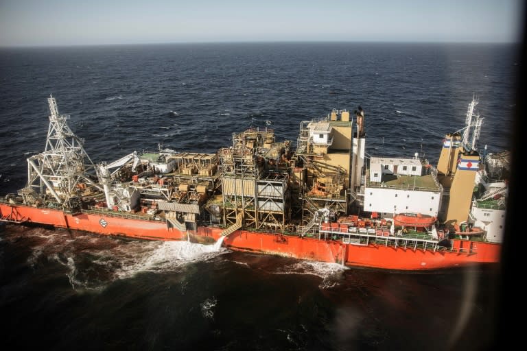 The Mafuta vessel operates 'The Butcher', a 285-ton metal monster scouring the seabed for diamonds