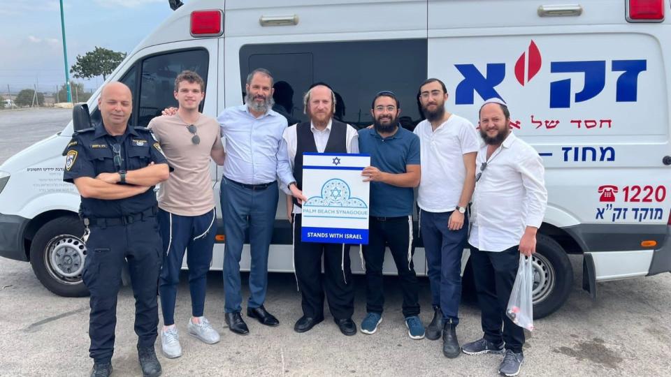 As part of their rabbinic mission to Israel last week, Palm Beach Synagogue rabbis visited with ZAKA, a UN-recognized humanitarian volunteer organization that has been working in Israel to identify those who were killed in the Oct. 7 Hamas attacks.