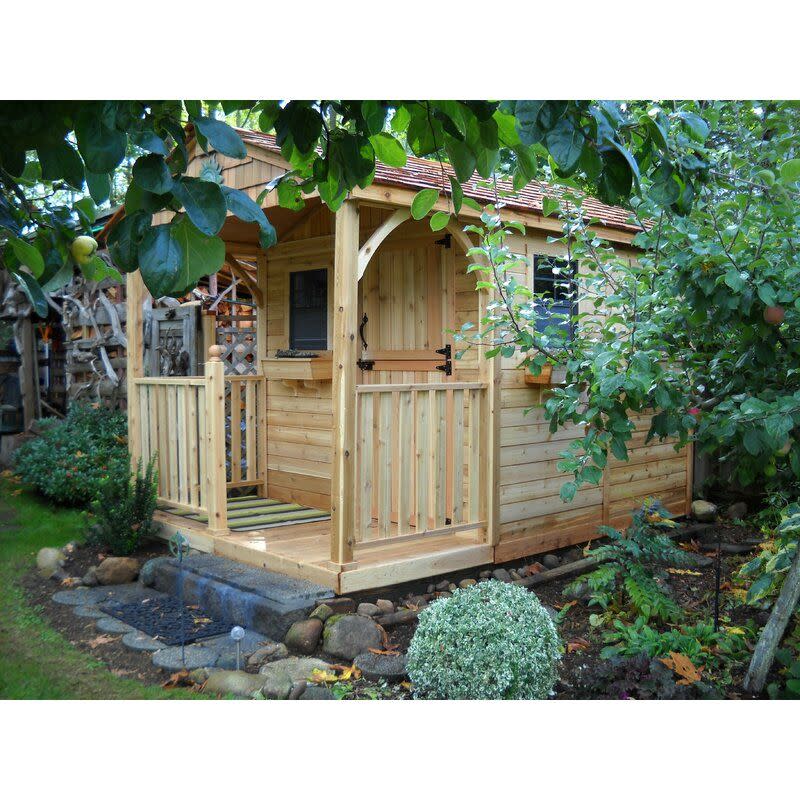 4) Solid Wood Storage Shed