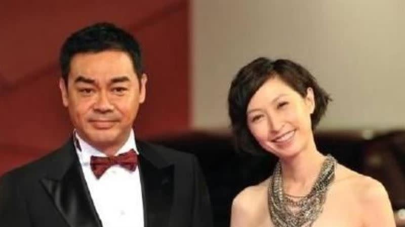 劉青雲、郭藹明結婚24年相當恩愛，是演藝圈的模範夫妻。（圖／翻攝自微博）