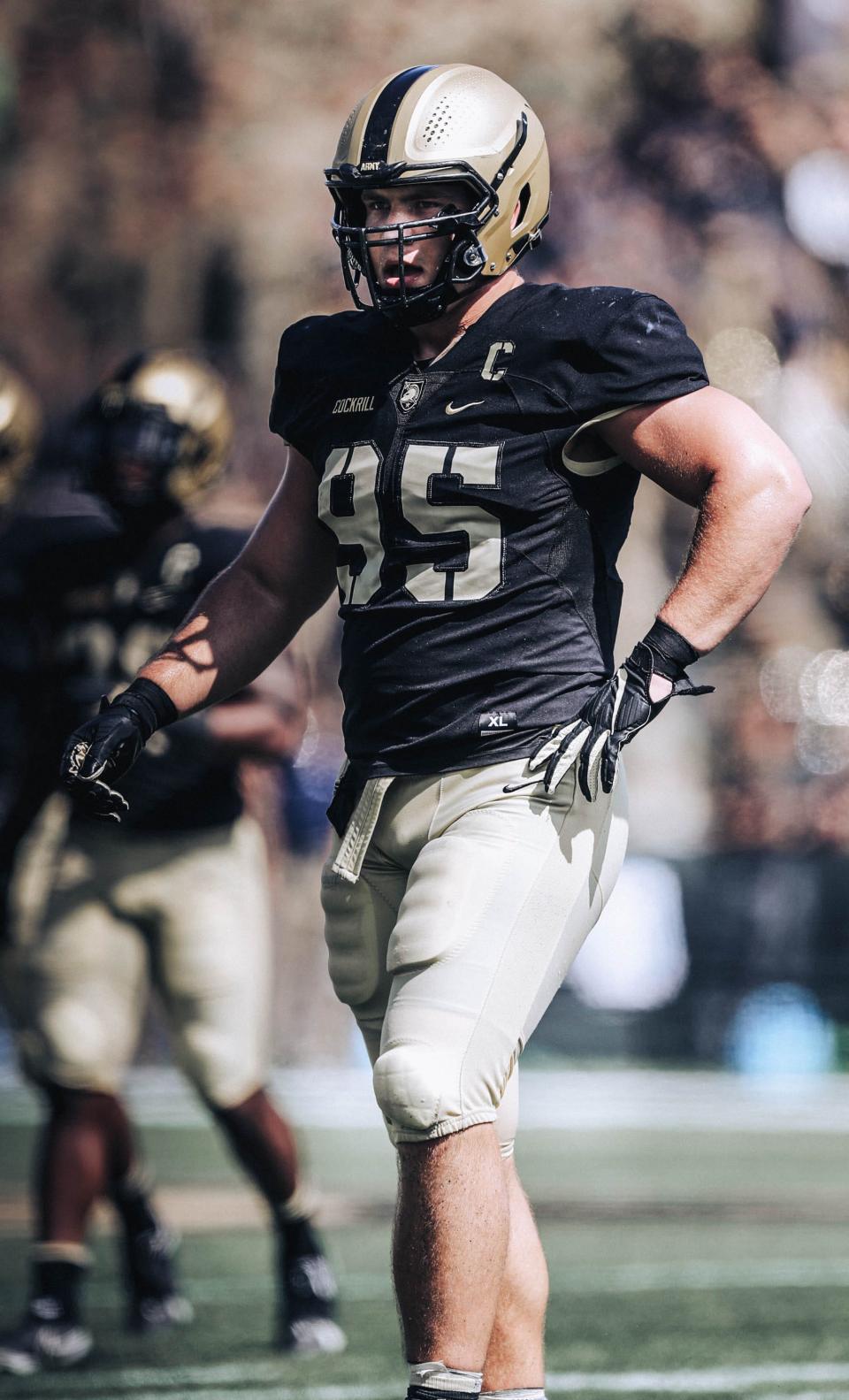 Army defensive lineman Nolan Cockrill will participate in the East-West Shrine Game showcase event this week. DANNY WILD/USA TODAY Sports