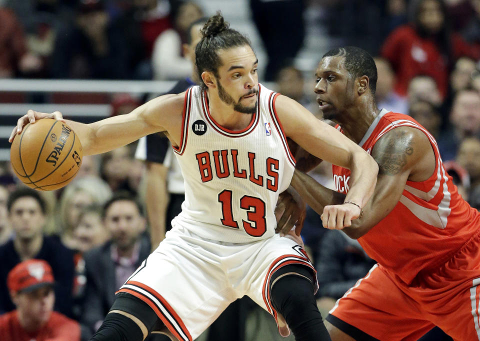 Joakim Noah was one of the faces of the rough-and-tumble Bulls and was a versatile defender. (AP Photo/Nam Y. Huh)