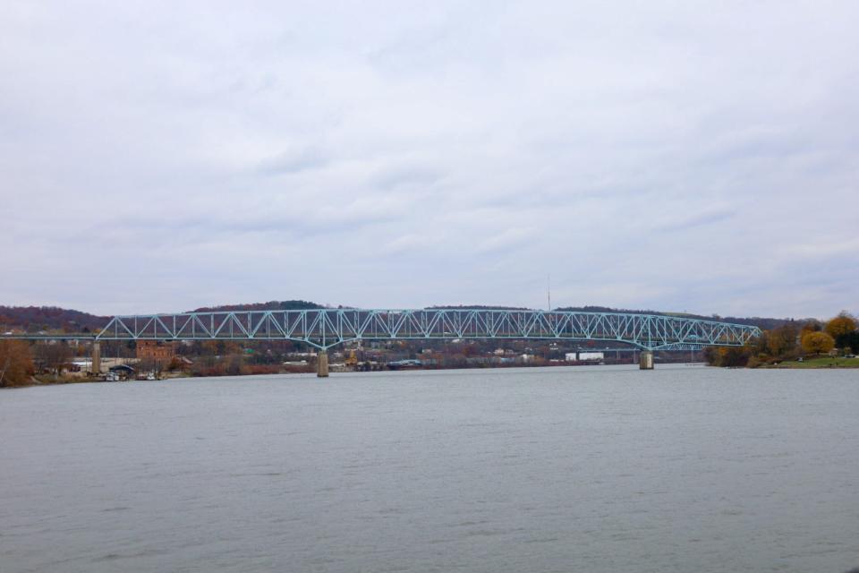 The Rochester-Monaca Bridge, which connects the two communities over the Ohio River.