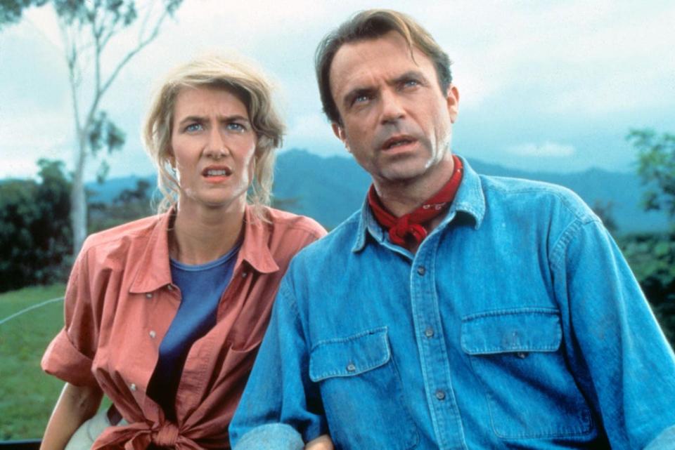 Dern y Neill en Jurassic Park (Amblin/Universal/Kobal/Shutterstock)