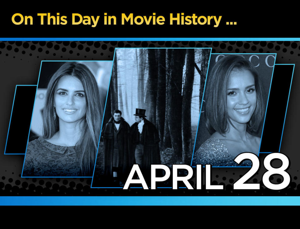 On this Day in Movie History April 28 Title Card