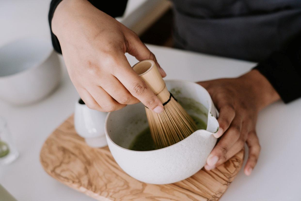 At Matcha Thomas, the teahouse located at 179 Main St. in Beacon, they hand whisk all their beverages, following traditional Japanese customs.