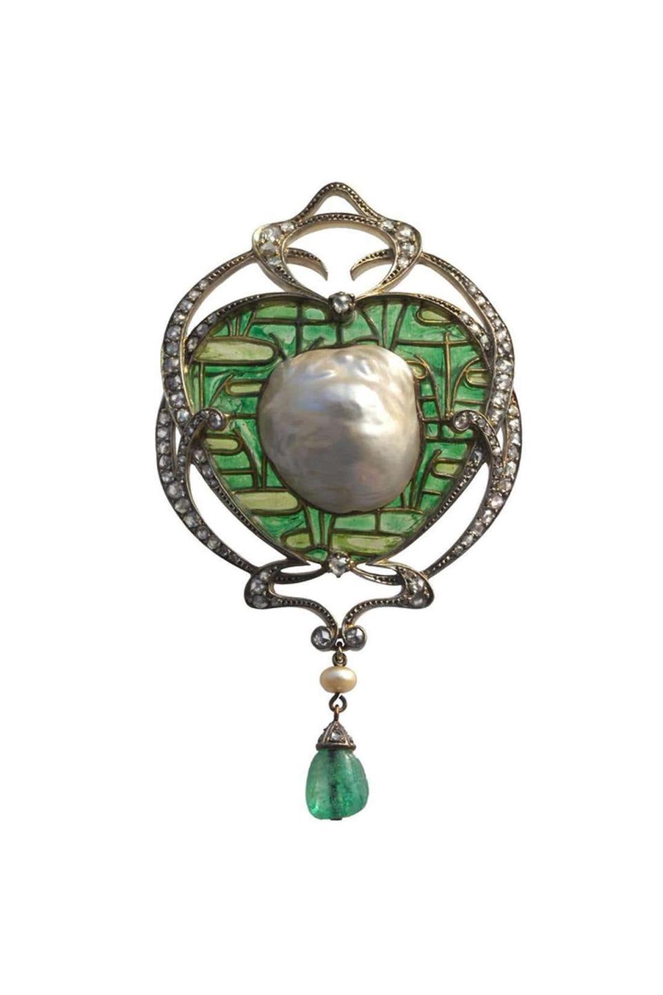 5) Emile Olive Belle Epoque Brooch Pendant by Fonsèque & Olive