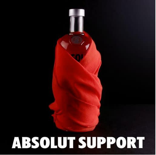 Absolut Vodka has <a href="http://www.nytimes.com/2011/10/27/business/media/absolut-heralds-its-marketing-to-gay-consumers.html?_r=0" target="_blank">long been a supporter</a> of the LGBT community, and also <a href="http://www.adweek.com/adfreak/smirnoff-and-absolut-show-their-support-gay-marriage-facebook-148171" target="_blank">released this advertisement</a> in conjunction with the Human Rights Campaign's viral <a href="https://www.hrc.org/the-hrc-story/about-our-logo" target="_blank">equality logo</a>.  Other vodka companies followed suit...