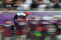 LONDON, ENGLAND - AUGUST 01: Bradley Wiggins of Great Britain in action during the Men's Individual Time Trial Road Cycling on day 5 of the London 2012 Olympic Games on August 1, 2012 in London, England. (Photo by Pascal Le Segretain/Getty Images)