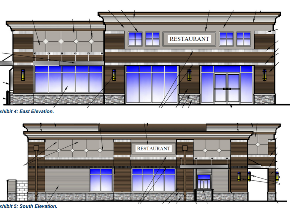 Developers filed plans for a restaurant next to KC Bier Co., though city documents do not indicate who the tenant will be. Lenexa Planning Commission
