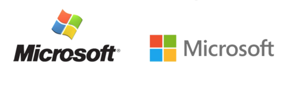 Old Microsoft (left) New Microsoft (right).