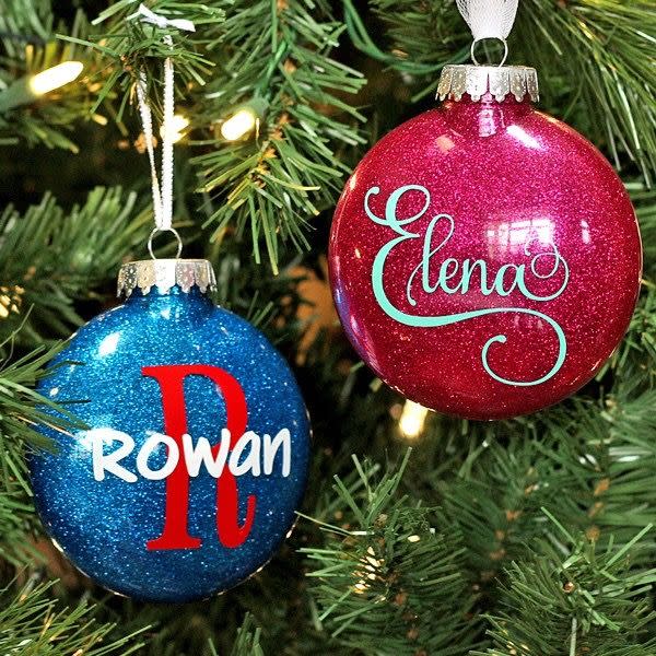 DIY Personalized Glitter Ornament