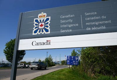 A sign for the Canadian Security Intelligence Service building in Ottawa. THE CANADIAN PRESS/Sean Kilpatrick