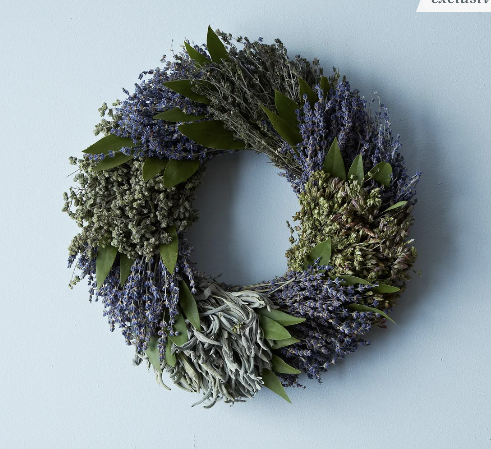 8) Creekside Farms Dried French Herb Wreath