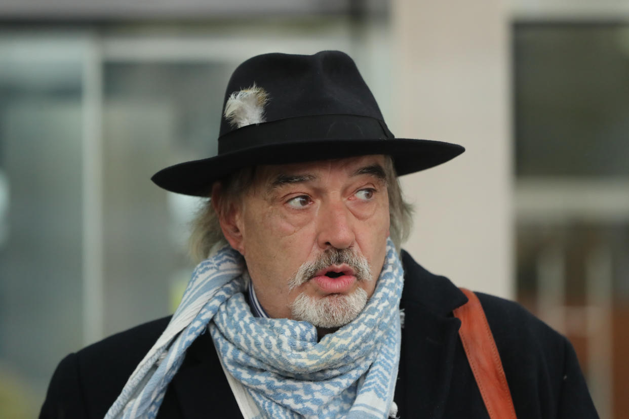 Ian Bailey outside the High Court, Dublin, after the court rejected an attempt by French authorities to extradite him for the murder of Sophie Toscan du Plantier.