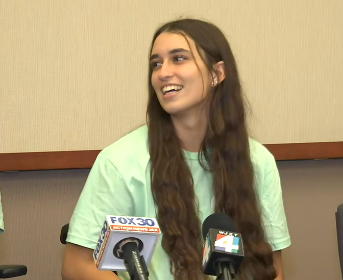 Madison Schemitz prepares for her news conference Friday, updating her condition at Brooks Rehabilitation and sharing her gratitude for the support she's been given since she and her mother were stabbed at a Ponte Vedra Beach restaurant on June 3.