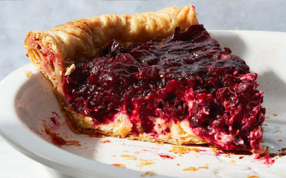 <p>Mark Weinberg</p><p>Whoever said you can only eat cranberries in the fall?</p><p><strong>Get the recipe: <a href="https://parade.com/1121948/alison-ashton/cranberry-orange-pie-recipe/" rel="nofollow noopener" target="_blank" data-ylk="slk:Cranberry Orange Pie;elm:context_link;itc:0;sec:content-canvas" class="link ">Cranberry Orange Pie</a></strong></p>